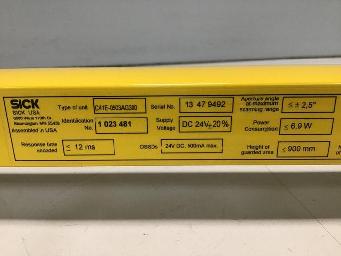 Used SICK Safety Light Curtain C41S-0903AA300 USED