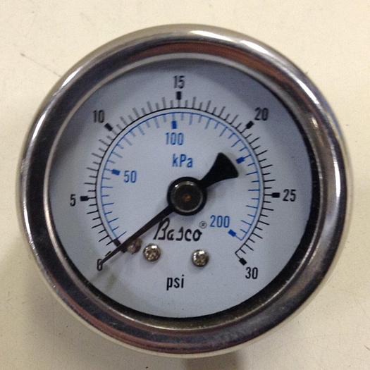 Used BASCO Pressure Gauge GAUGE817 #83817