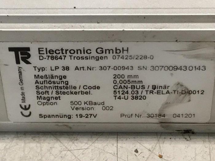 Used T&R ELECTRONIC Linear Encoder LP-38 200MM #135994