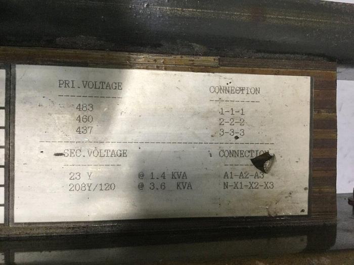 Used REX 5 KVA Transformer BC5H1X #116066