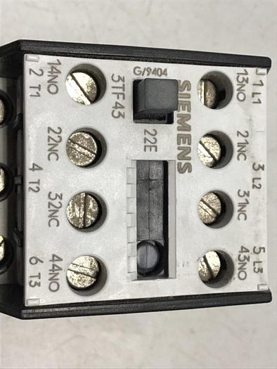 Used SIEMENS Contactor 3TF4322-0A #120698