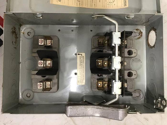 Used SIEMENS 30 Amp ITE Heavy Duty Vacu-Break F-351 #127057