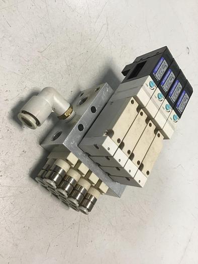 Used KOGANEI Manifold w/ Valves F10M4AJ #120901