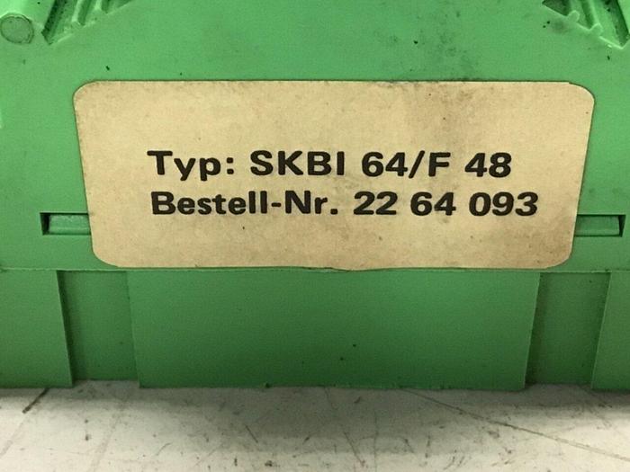 Used PHOENIX CONTACT Plug-In Card Holder SKBI64/F48 #117812