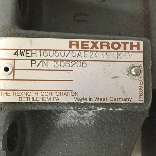 Used REXROTH Valve 4WEH16U606AG24N9TK4V Used