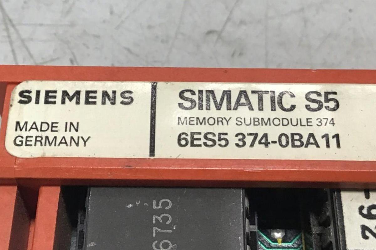 Used SIEMENS / VAN DORN SIMATIC S5 Memory 6ES5 374-0BA11 USED