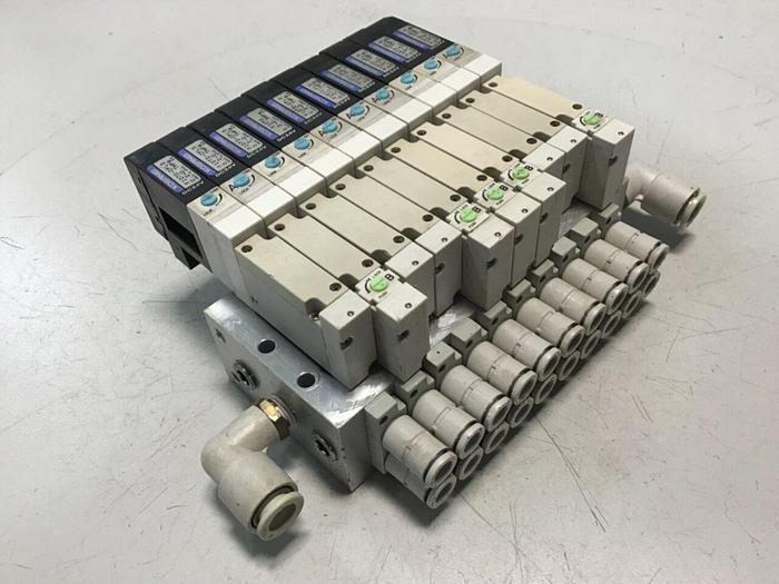 Used KOGANEI Manifold w/ Valves F10M10AJ #120928