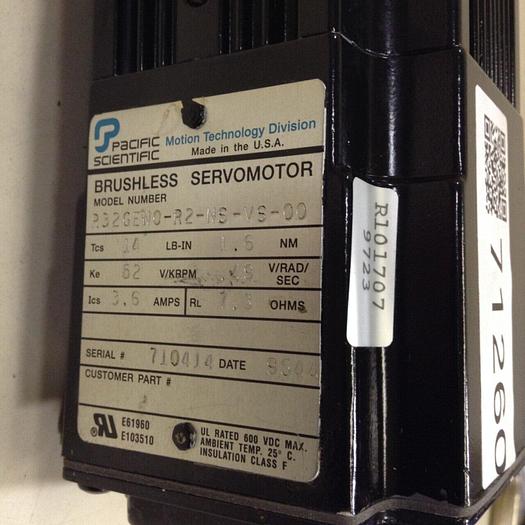Used PACIFIC SCIENTIFIC Servo Motor R32GEN0-R2-NS-VS-00 #71260