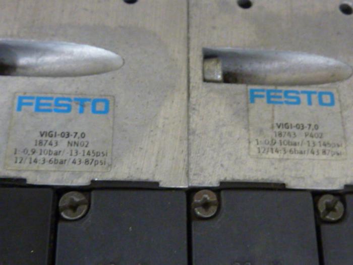Used FESTO Control Block w/ Valves IFB8-03 #52807