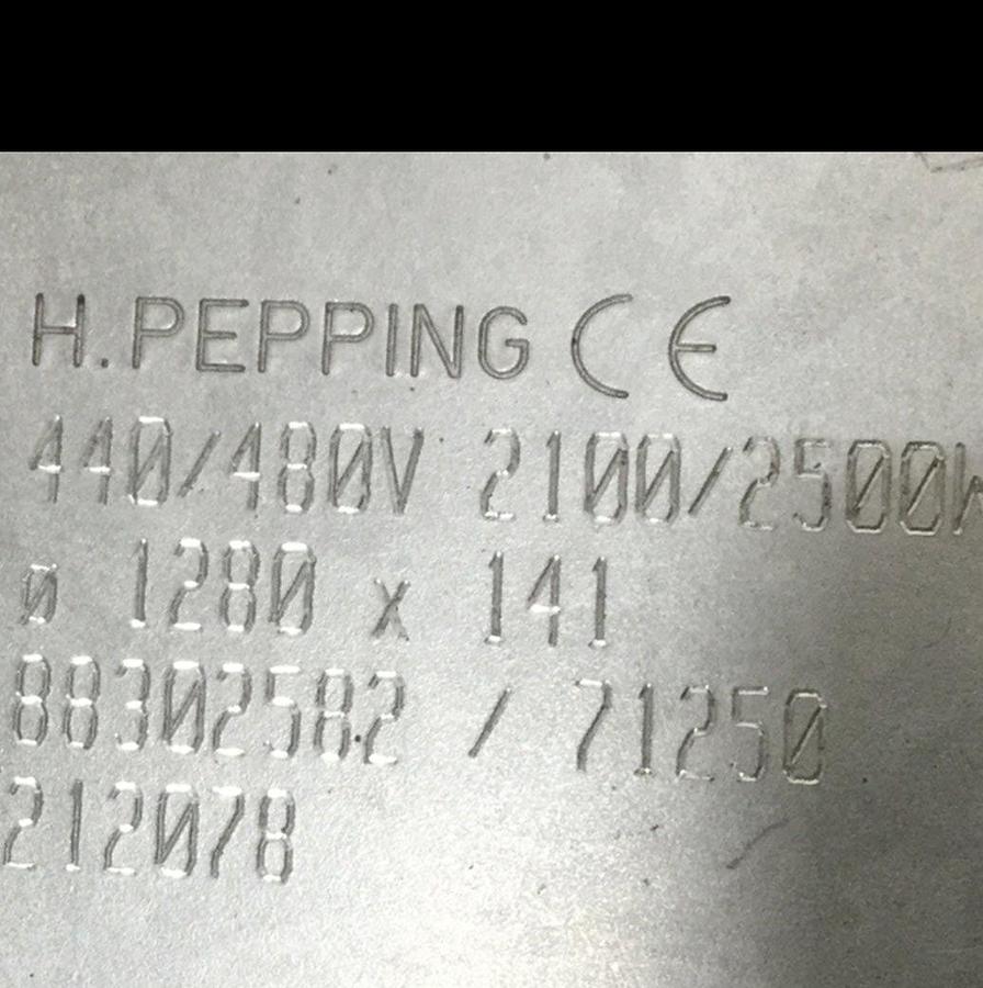 H PEPPING 2100/2500 Watt Heater Band 88302582 NEW