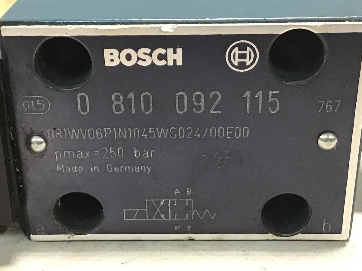 Used BOSCH 0 810 092 115 Valve 081WV06P1N1045WS024 Used #142067