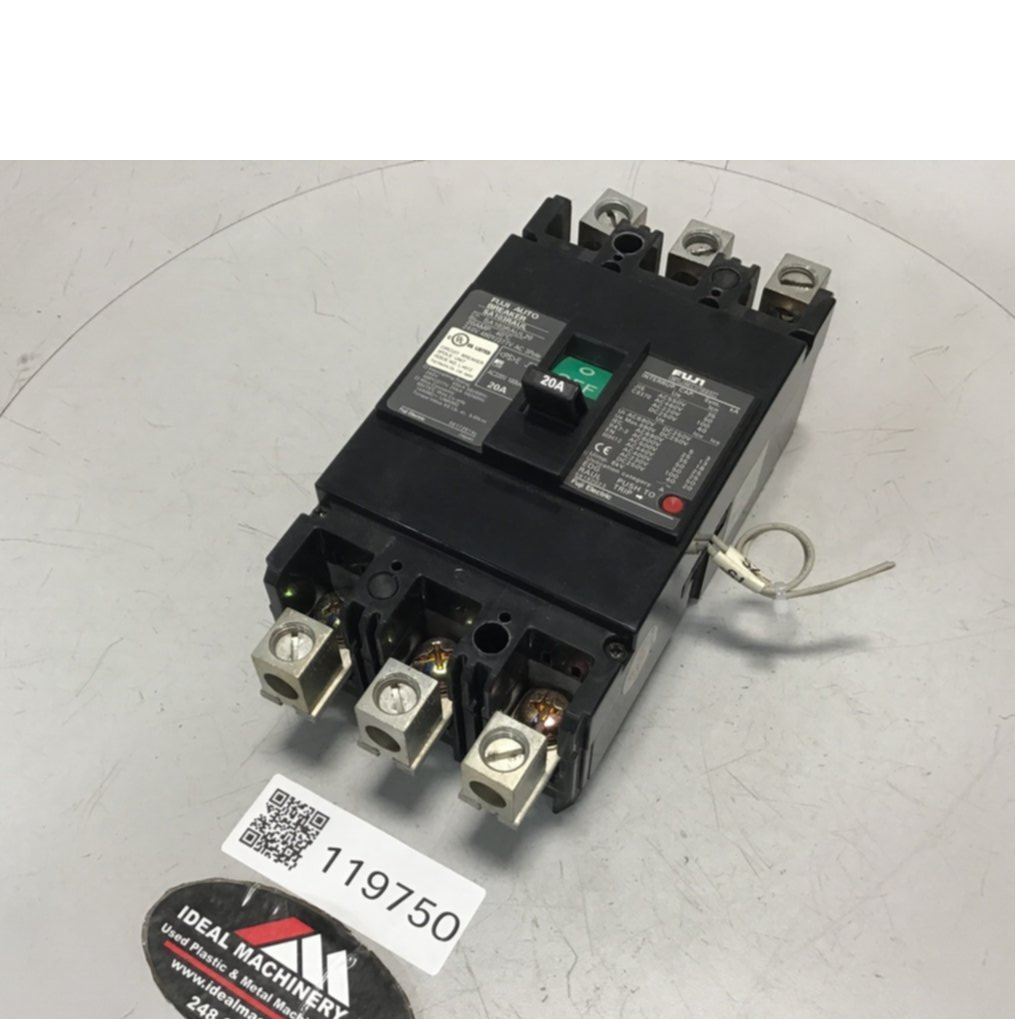 Used FUJI ELECTRIC 20 Amp Circuit Breaker SA103RAUL20 USED