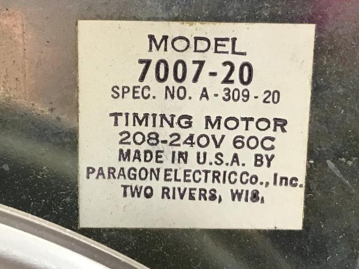 Used PARAGON Time Switch 7007-20 #130597
