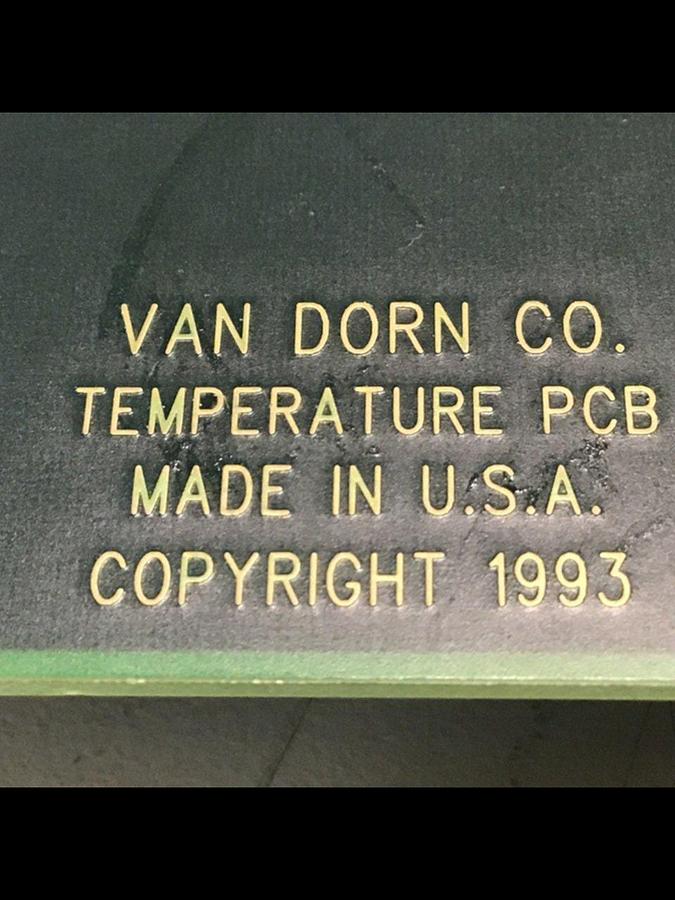 Used VAN DORN Temperature Circuit Board PC330-021 330-021 #120124
