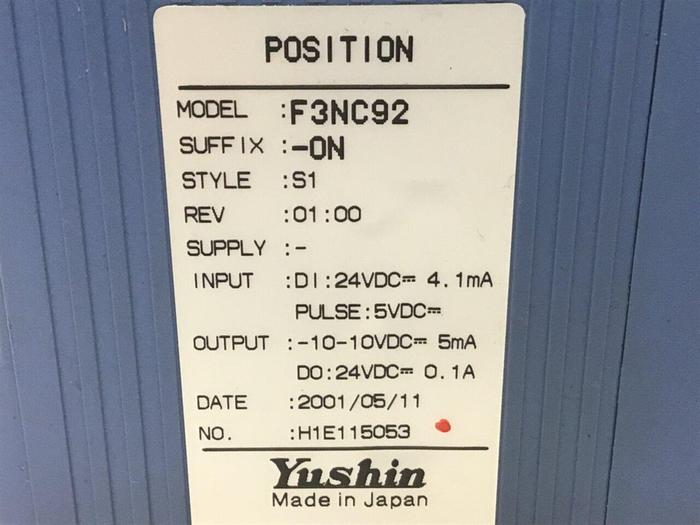 Used YUSHIN AMERICA Position Module F3NC92-ON #127744