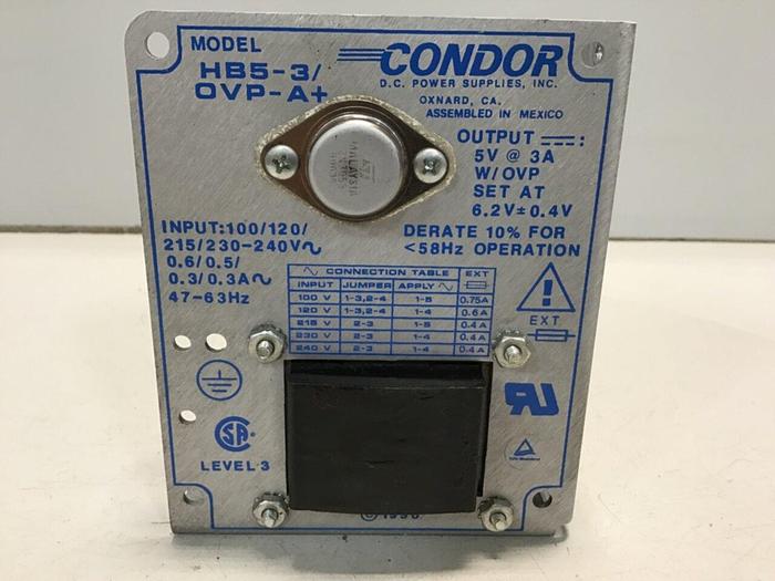 Used POWER ONE Power Supply HB5-3/OVP-A+ #104722