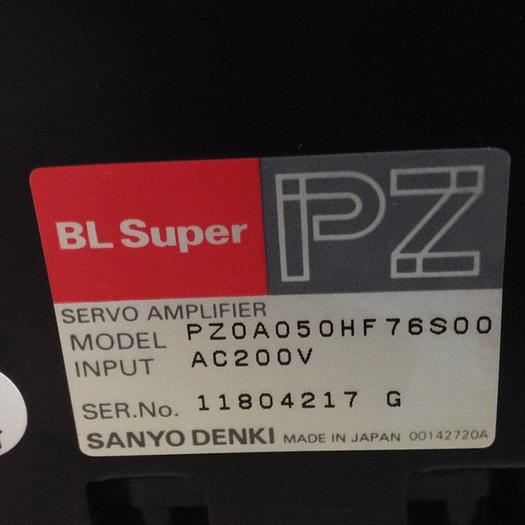 Used SANYO DENKI Servo Amplifier PZ0A050HF76S00 Used