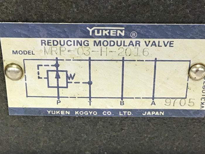 Used YUKEN Reducing Modular Valve MRP-03-H-2016 USED