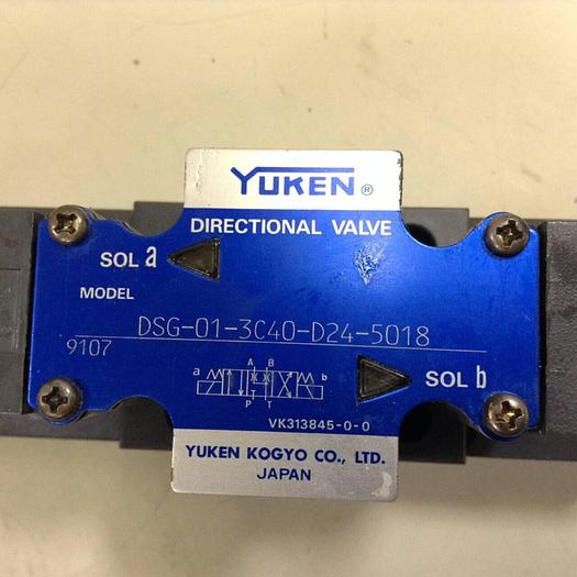 Used YUKEN Directional Valve DSG-01-3C40-D24-5018 #82388