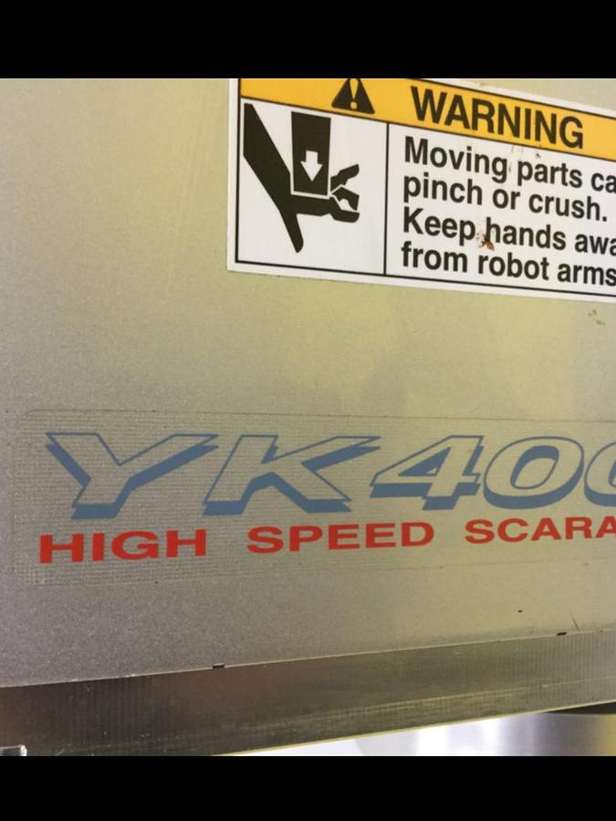 Used YAMAHA High Speed Scara Robot YK400X #102374