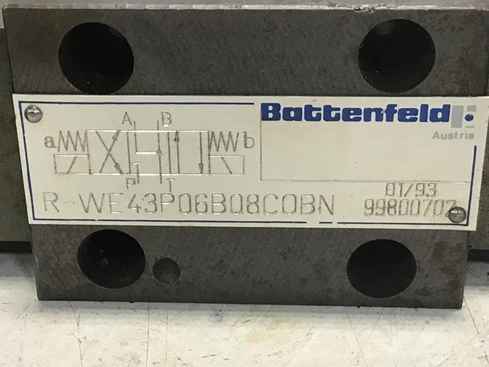 Used BATTENFELD Valve R-WE43P06B08COBN #137403