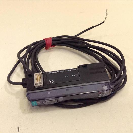 Used KEYENCE CORP Fiber Optic Sensor Amplifier FS-V12P #69982