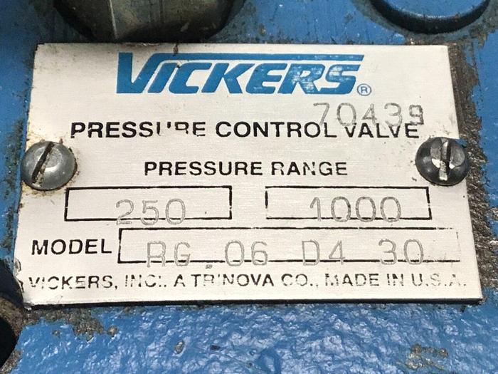 Used VICKERS Valve RG.06 D4 30 #136725
