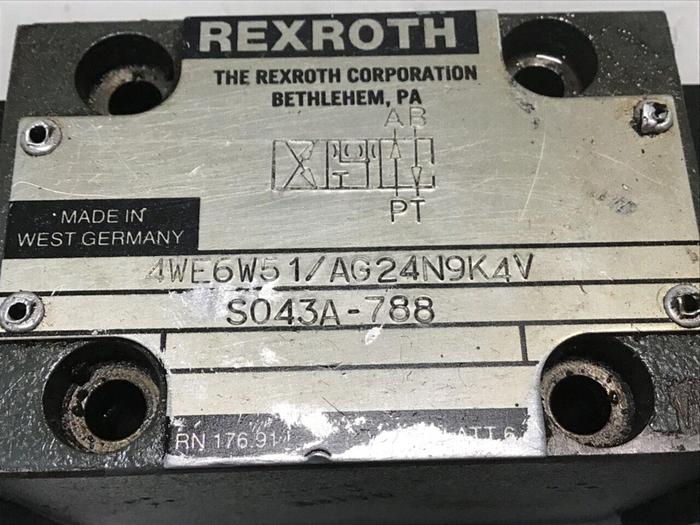 Used REXROTH Valve 4WE6W51/AG24N9K4V #140384
