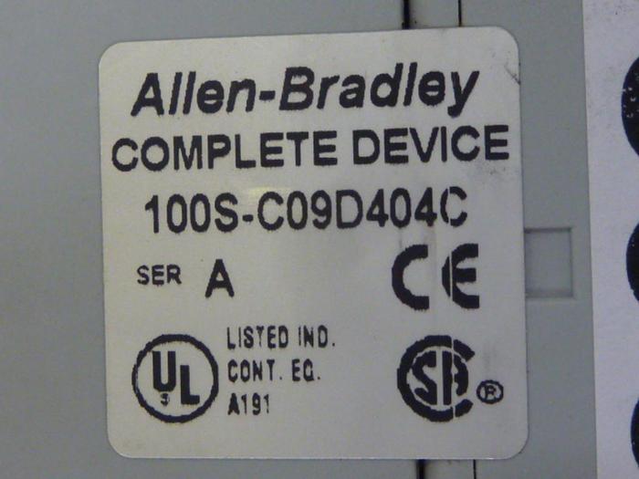 Used ALLEN BRADLEY Contactor 100S-C09D404C SER A #63623