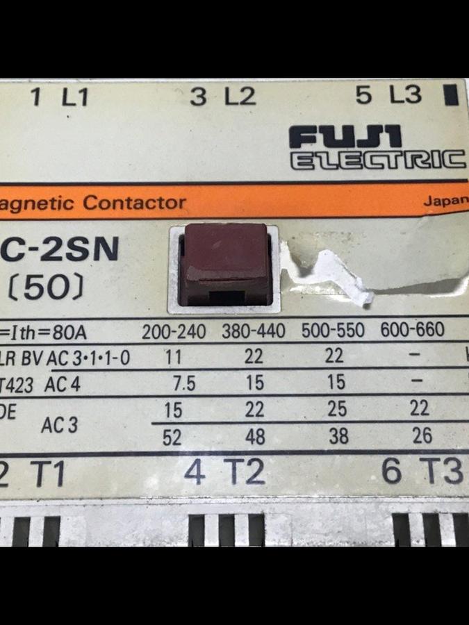 Used FUJI ELECTRIC Contactor SC-2SN 4NC2F0 Used