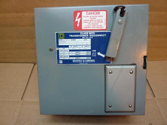 Used SQUARE D Transformer Disconnect 9070-SK5271S #28233