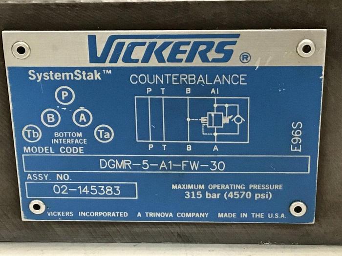Used VICKERS Valve DGMR-5-A1-FW-30 #131768