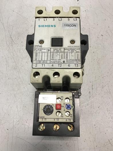 Used SIEMENS Contactor 3TF46 #139788
