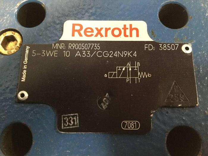 Used REXROTH Valve 53WE10A33CG24N9K4 #98827