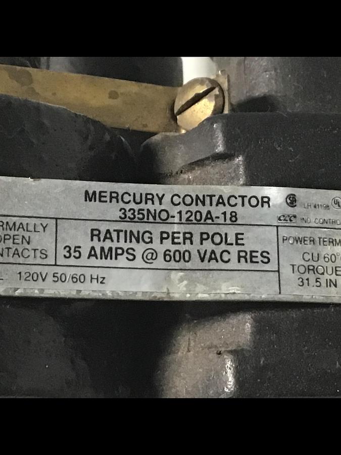 Used MDI Relay Contactor 335NO-120A-18 Used