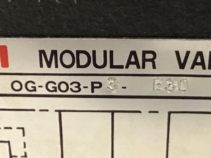 Used NACHI Modular Valve OG-G03-P3-E30 USED #129905