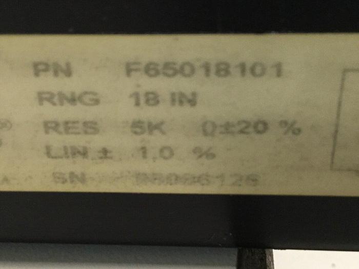 Used LONG FELLOW Position Transducer F65018101 #104703