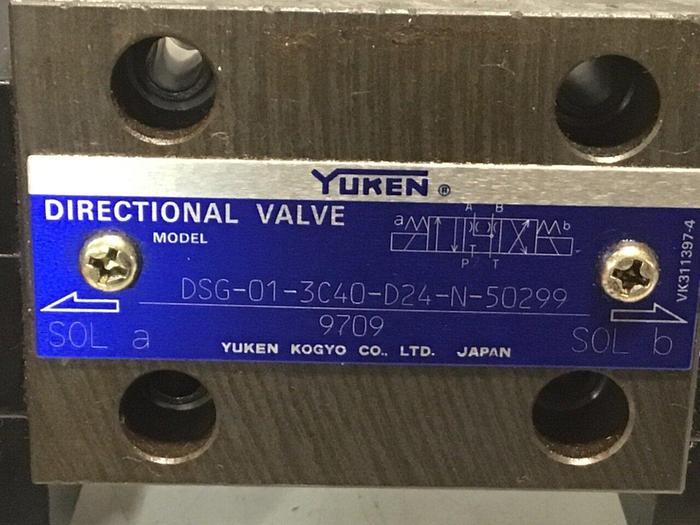 Used YUKEN Directional Valve DSG-01-3C40-D24-N-50299 #136558