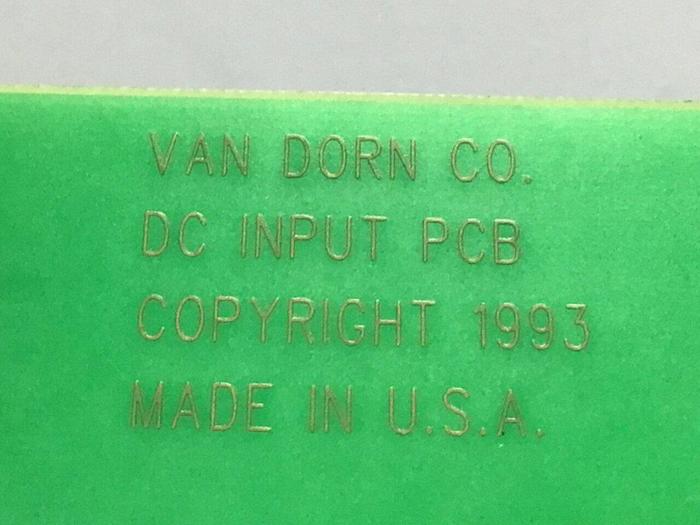 Used VAN DORN DC Input Board 330037 PC330-037 Used
