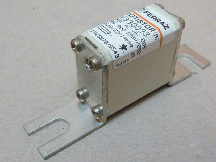 FERRAZ 80 Amp Protistor Fuse box of 6 W330023 #32612