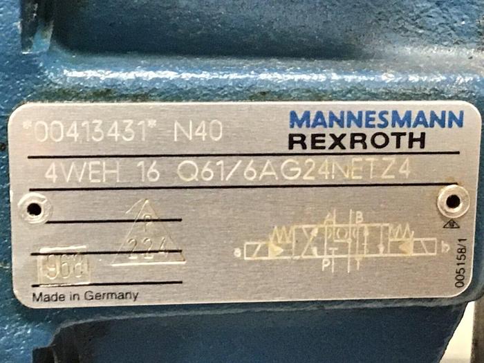 Used MANNESMANN REXROTH Valve 4WEH16Q61/6AG24NETZ4 #125915