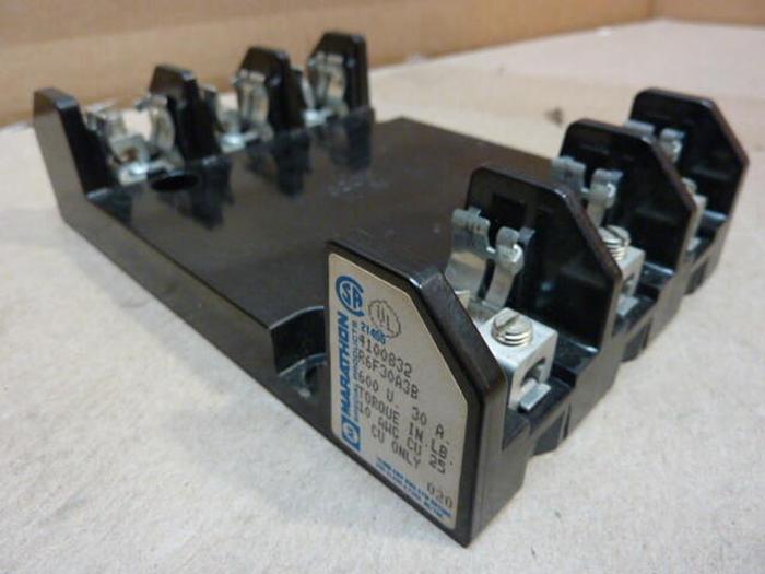 Used MARATHON 30 Amp Fuse Holder R6F30A3B #30064
