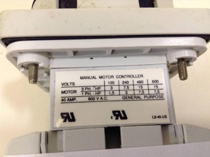 Used SPRECHER & SCHUH Motor Disconnect Switch LE3-40-NP #87220