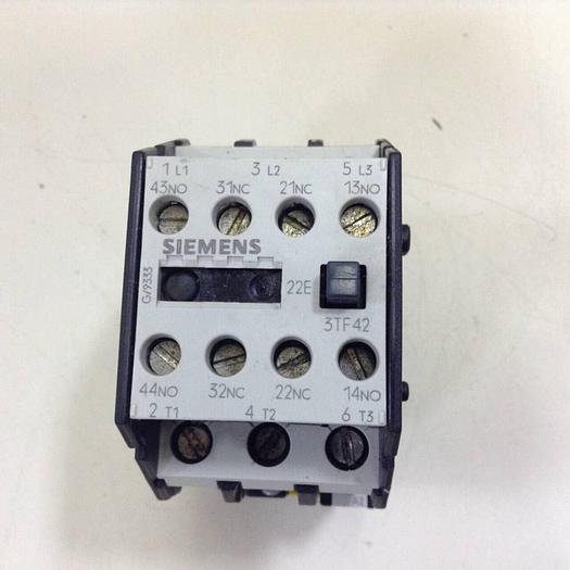 Used SIEMENS Contactor 3TF4222-7E #78329