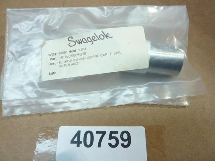 SWAGELOK End Cap 16TWCS065G30 #40759