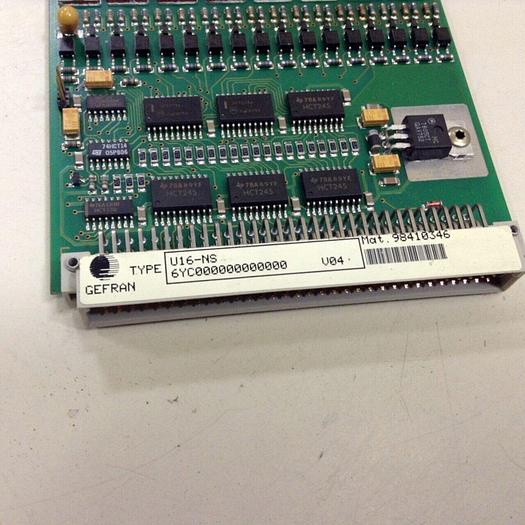 Used GEFRAN Circuit Board U16 NS #82255