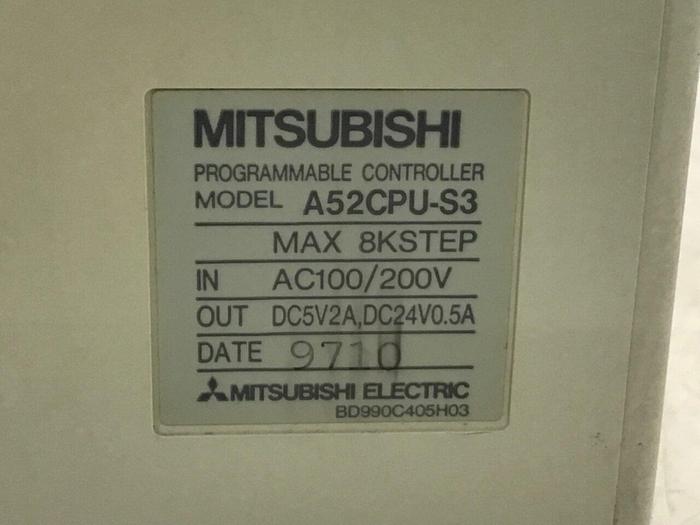 Used MITSUBISHI Programmable Controller A52CPU-S3 Used
