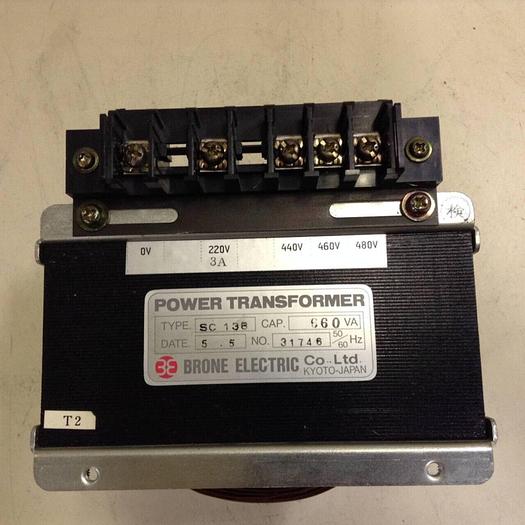 Used BRONE ELECTRIC 0.66 kVA Transformer SC 138 #70012