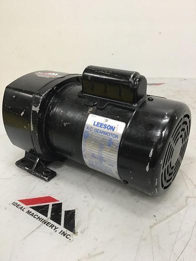 Used LEESON ELECTRIC CO Gearmotor .25 HP C4C17FZ51A #127068
