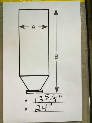 Used METAL FABRICATOR Insulated Drying Hopper INHOP12 #108264